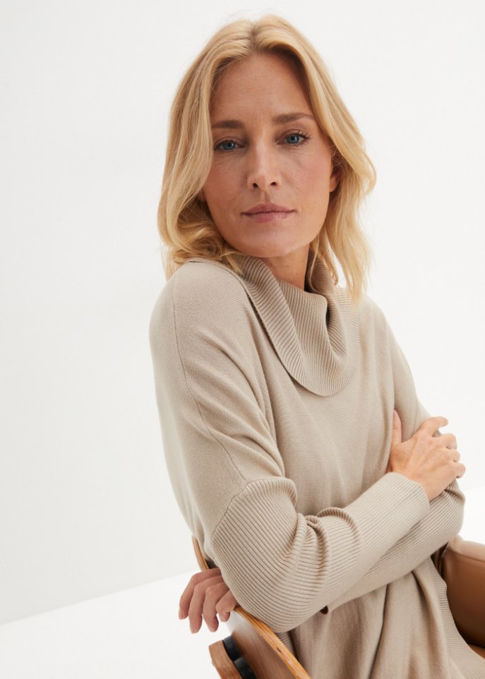 Pullover mit Fransenkante