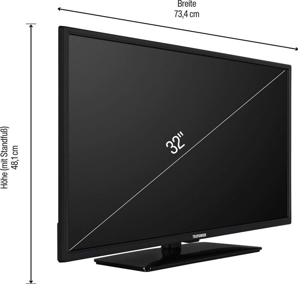 Telefunken D32H550M4CWDI LED-Fernseher (80 cm/32 Zoll, HD-ready, Smart-TV, integrierter DVD-Player)