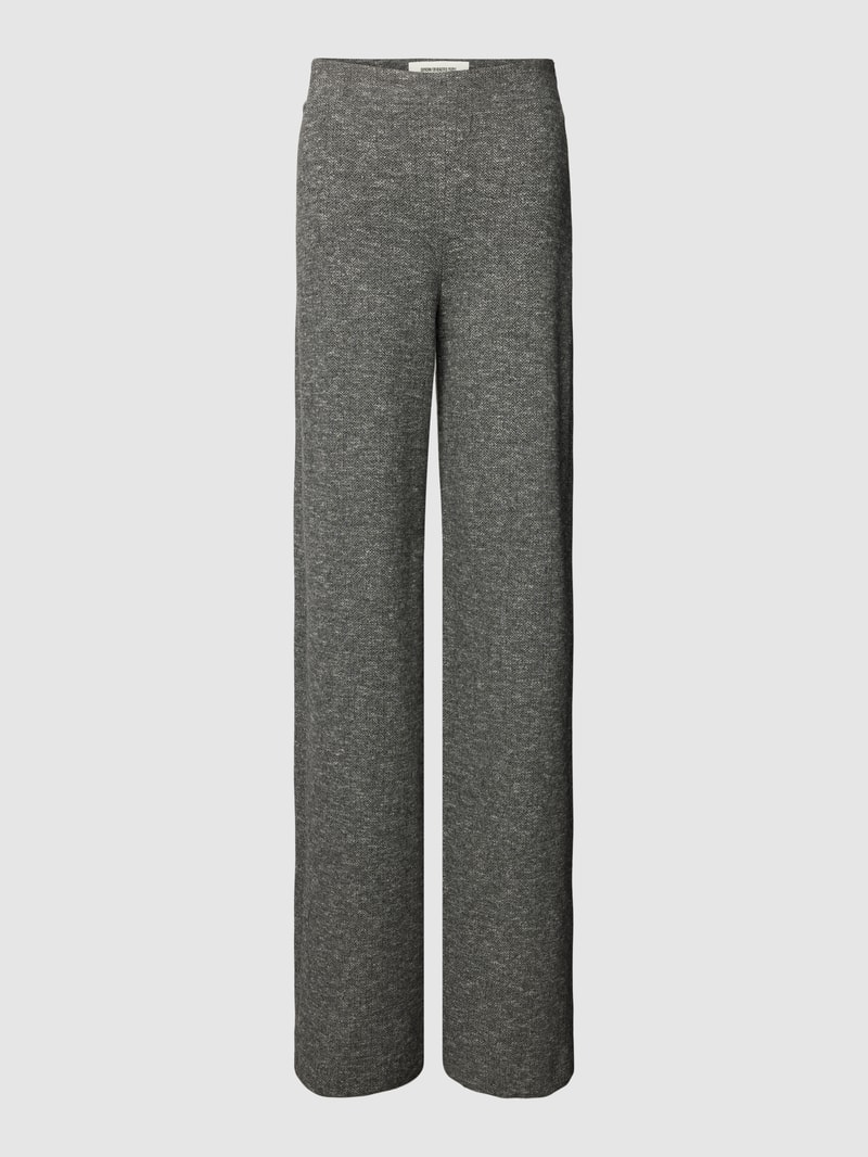 Stoffhose in melierter Optik in anthrazit