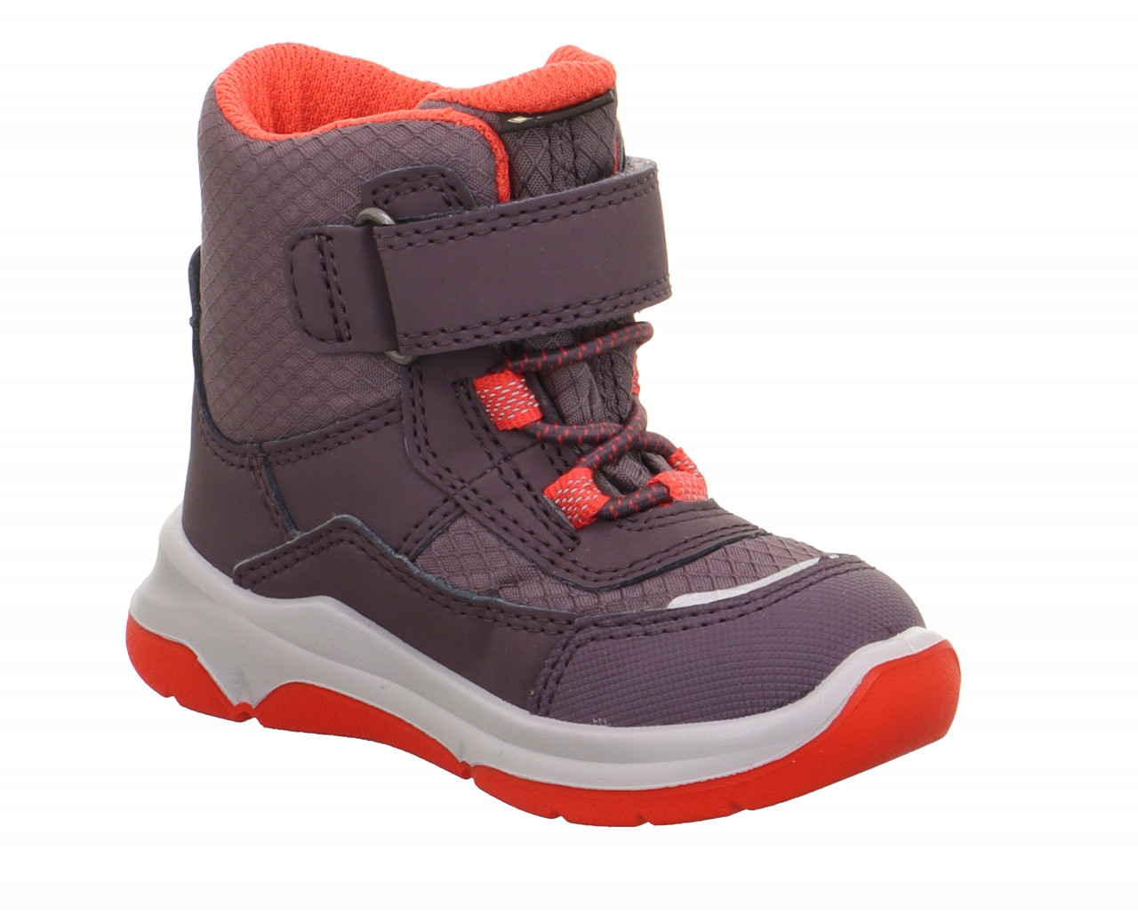 COOPER - Lila/RotBoots mit Klettverschluss