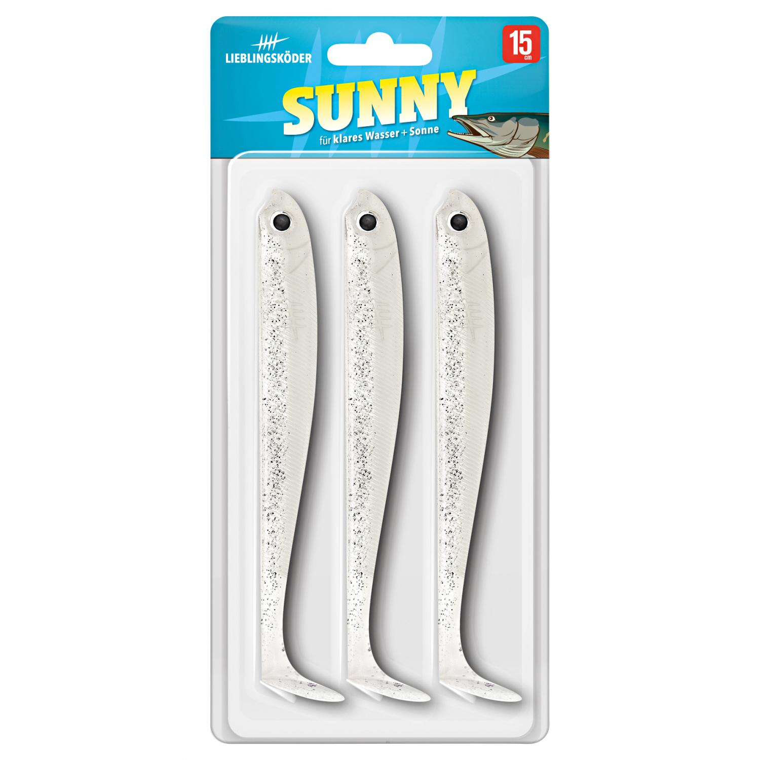 Lieblingsköder Gummifisch Hechtköder (15 cm, Sunny)