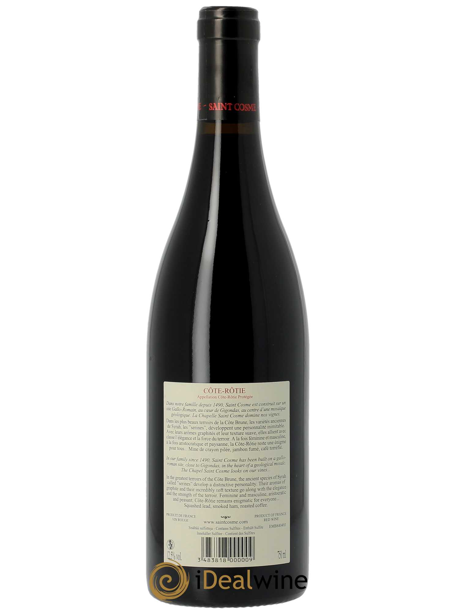 Côte-Rôtie Saint Cosme  2021 - Lot de 1 Bouteille