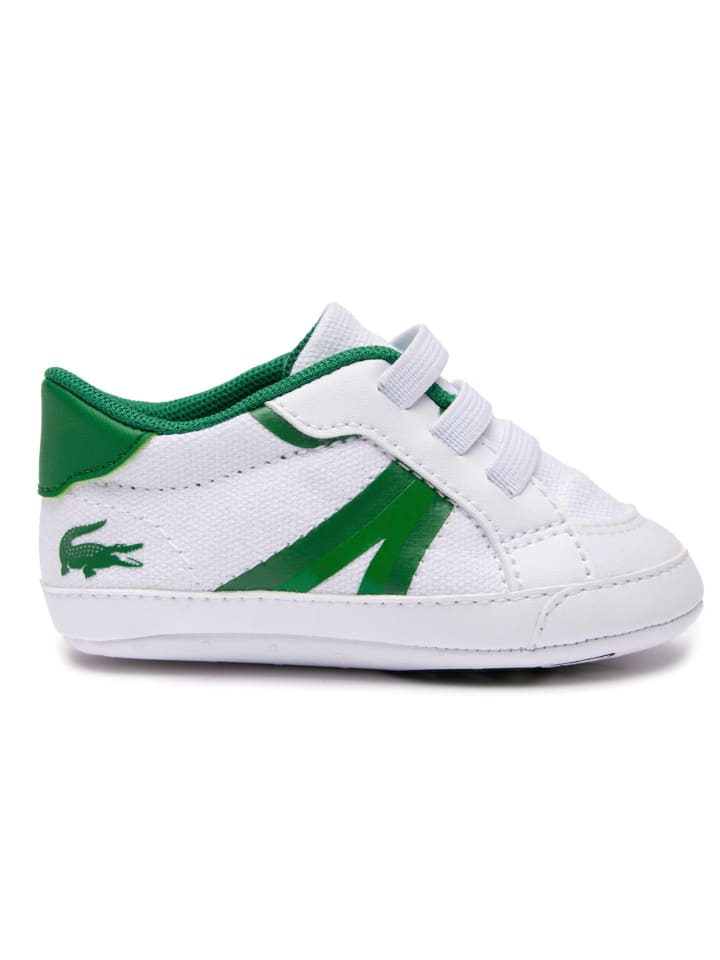 Lacoste Krabbelschuhe in Weiß/Grün günstig kaufen