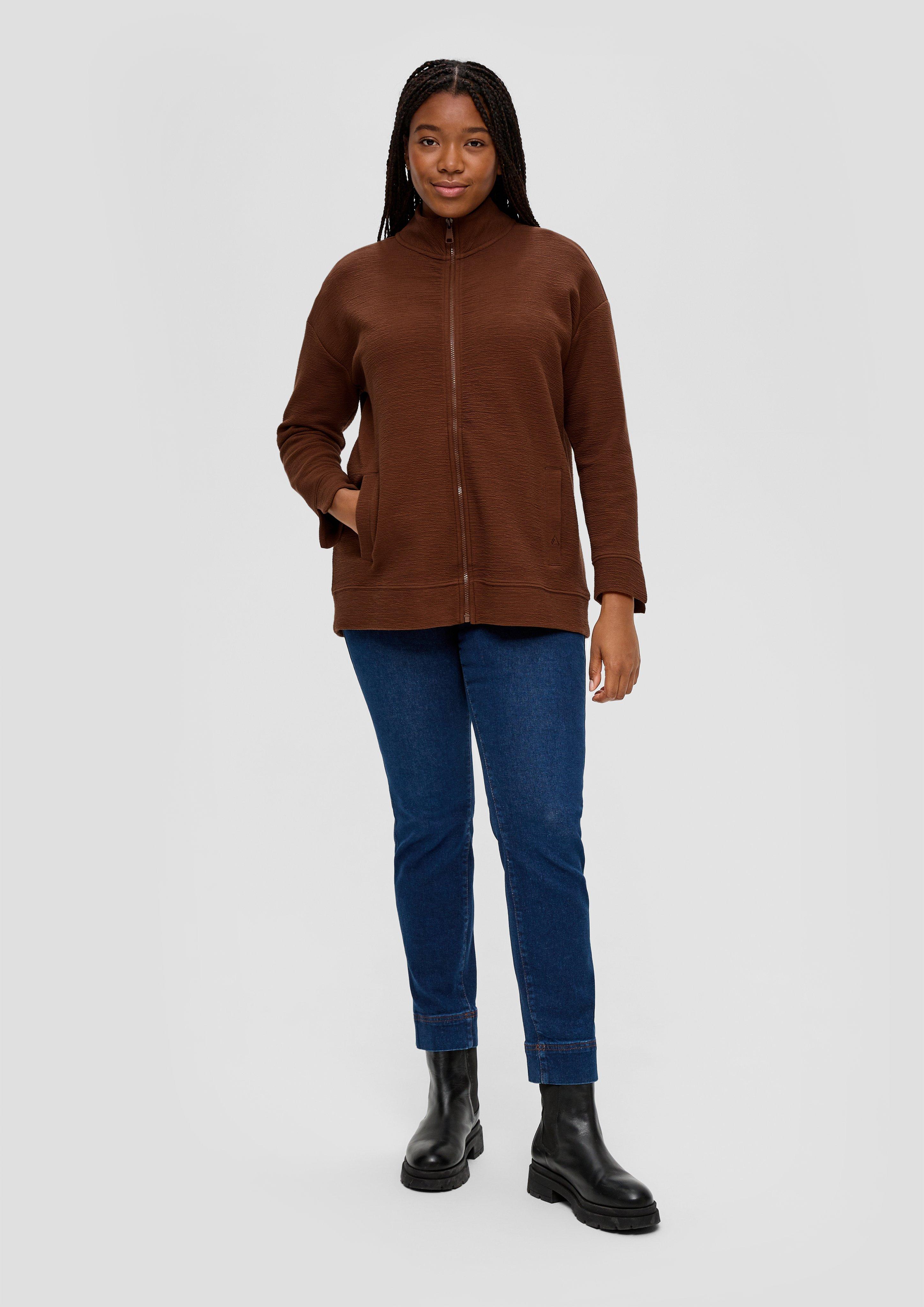Jerseyjacke in Crinklestruktur  2136707-8797