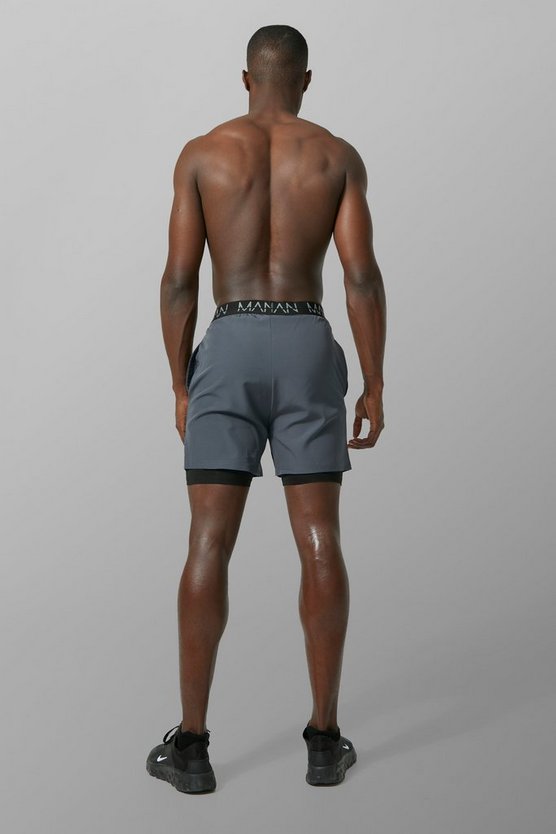 Man Active 2-in-1 Sport-Shorts