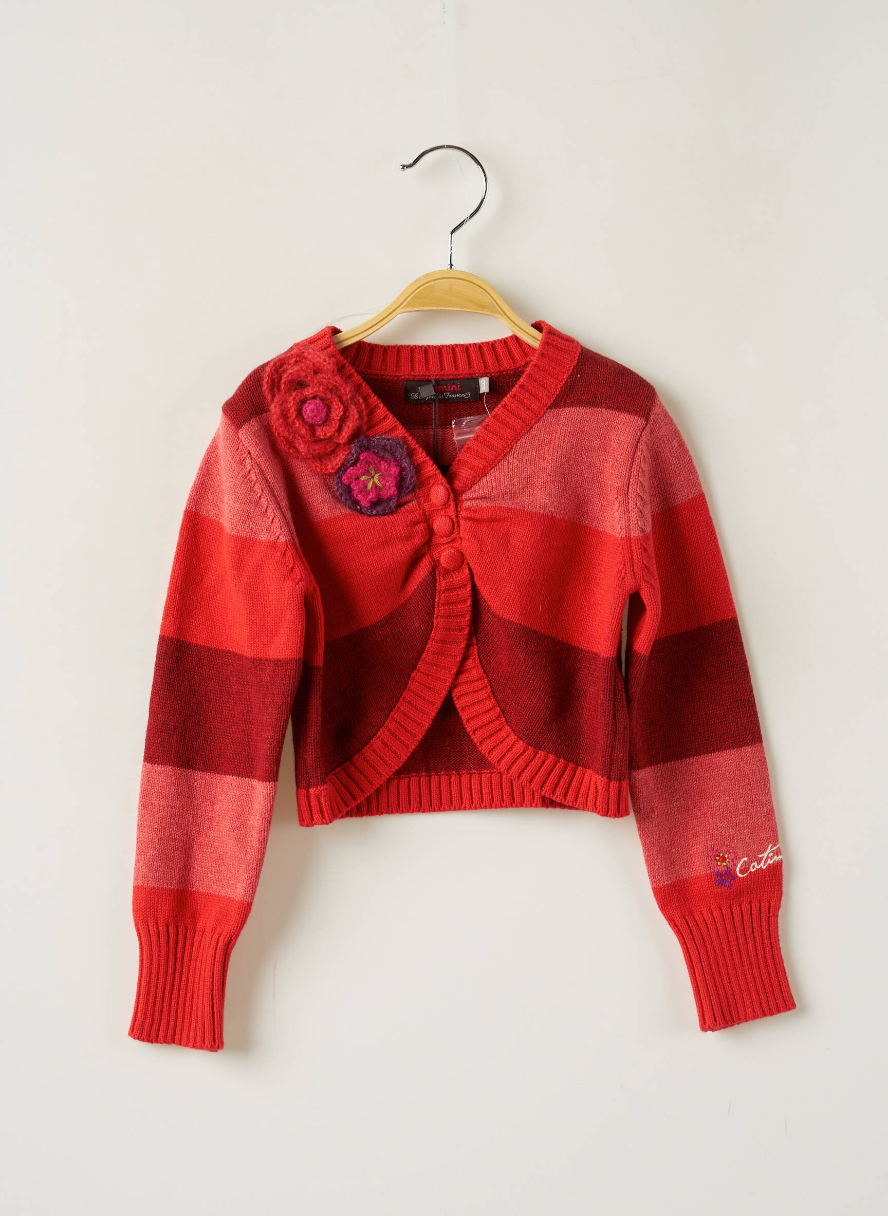 Catimini Fine Maille Fille couleur rouge