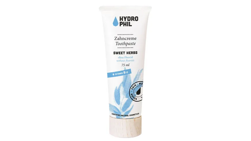 HYDROPHIL Zahncreme Sweet Herbs – mit frischer Eukalyptus-Note 75 ml