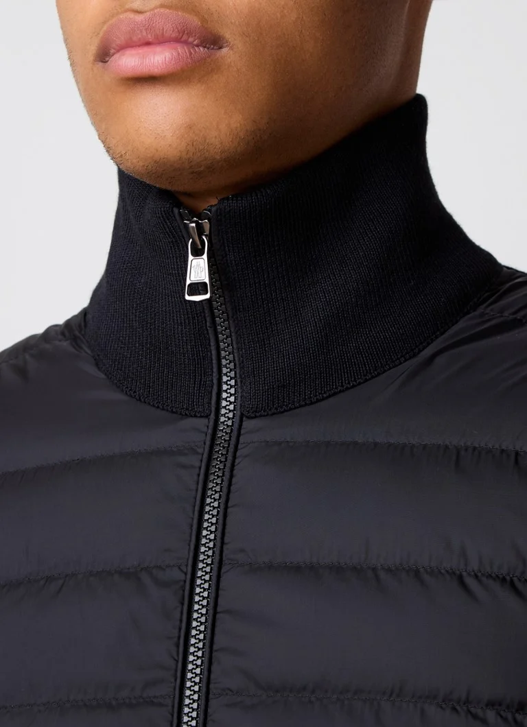 Μπουφάν Moncler από μείγμα μαλλιού με καπιτονέ μπροστινό μέρος