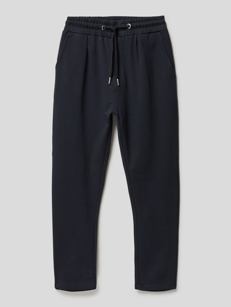 Sweatpants mit Eingrifftaschen in marineblau