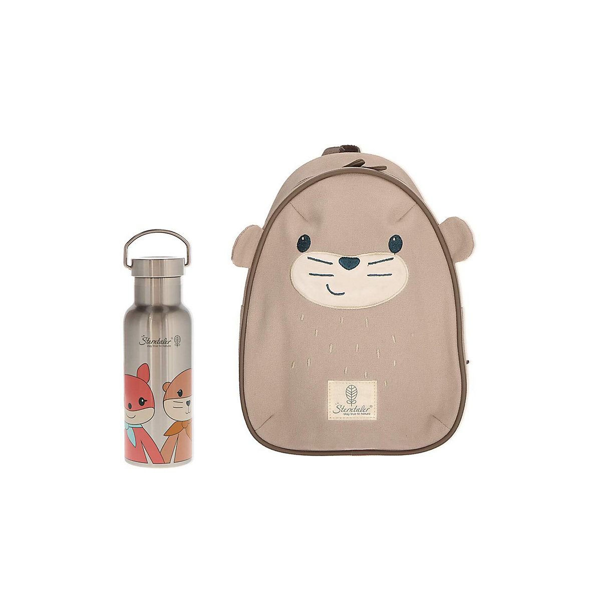 Stay true to nature' Rucksack & Trinkflaschen Set 2-tlg. Otti Kindergartenrucksäcke