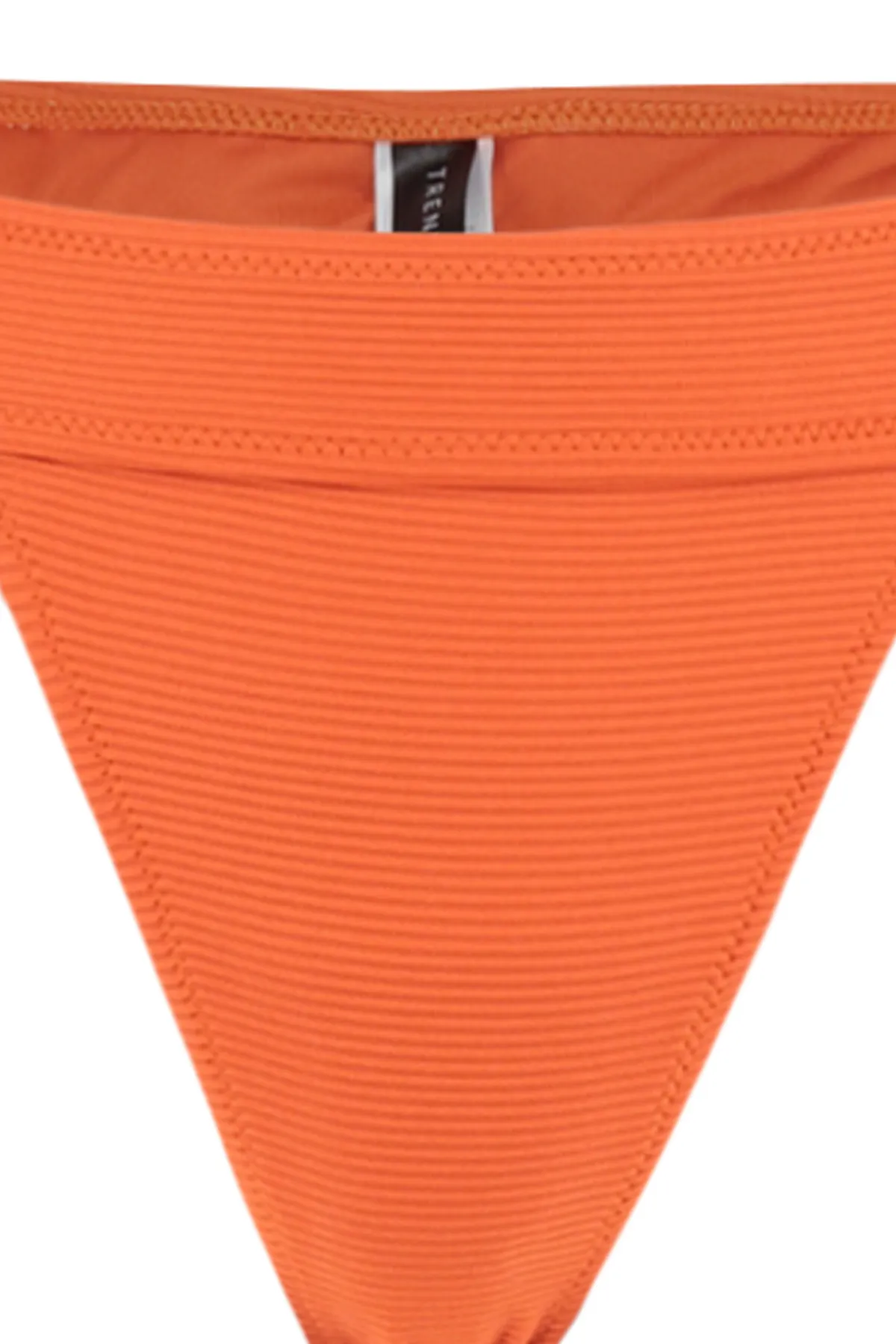 Trendyol Collection  Orange strukturierte Bikinihose mit normalem Beinausschnitt TBESS21BA0016
