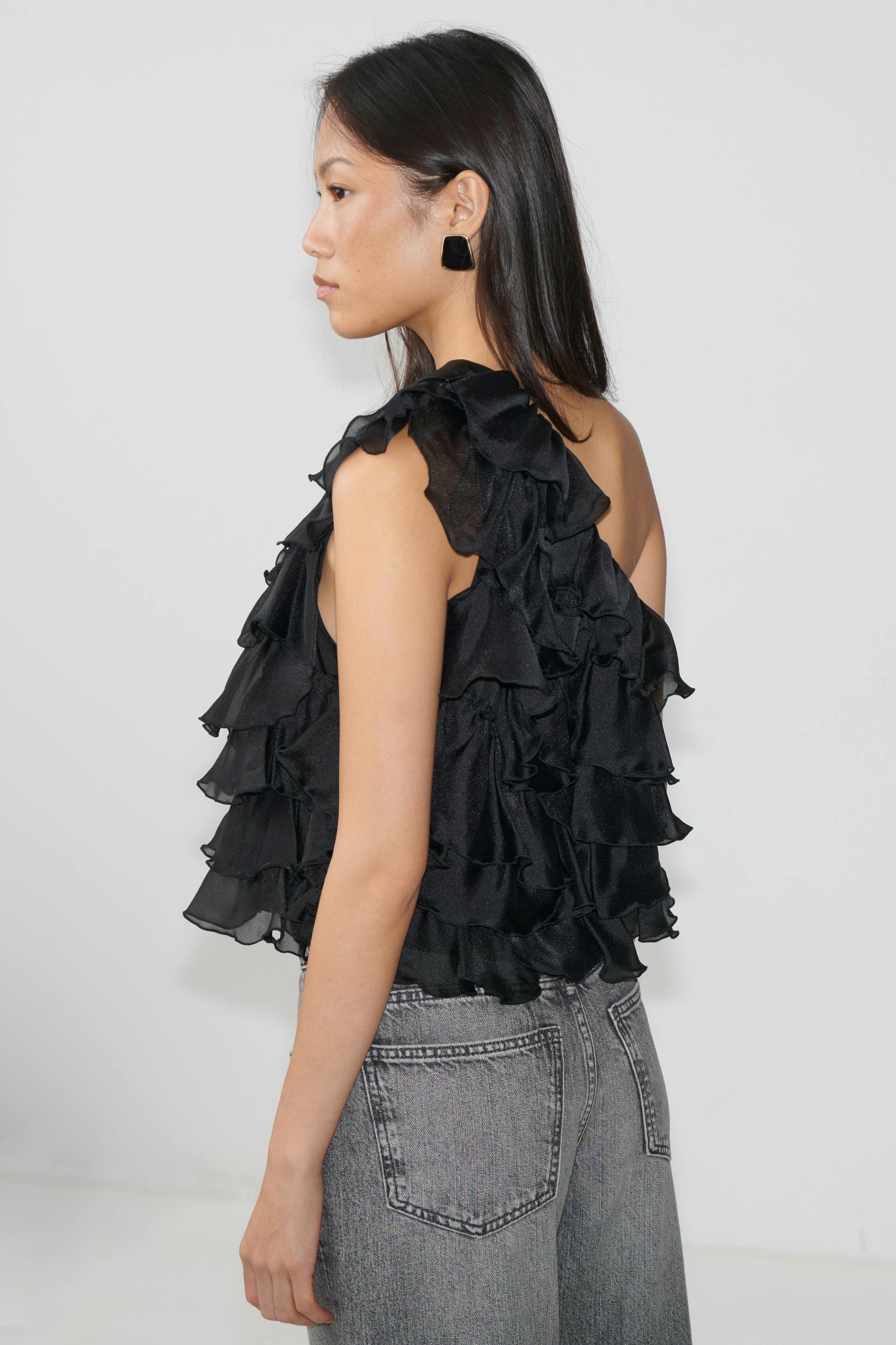 Organza frill top