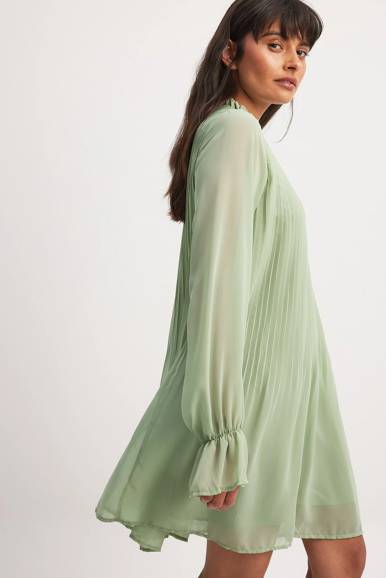 Plissiertes Minikleid