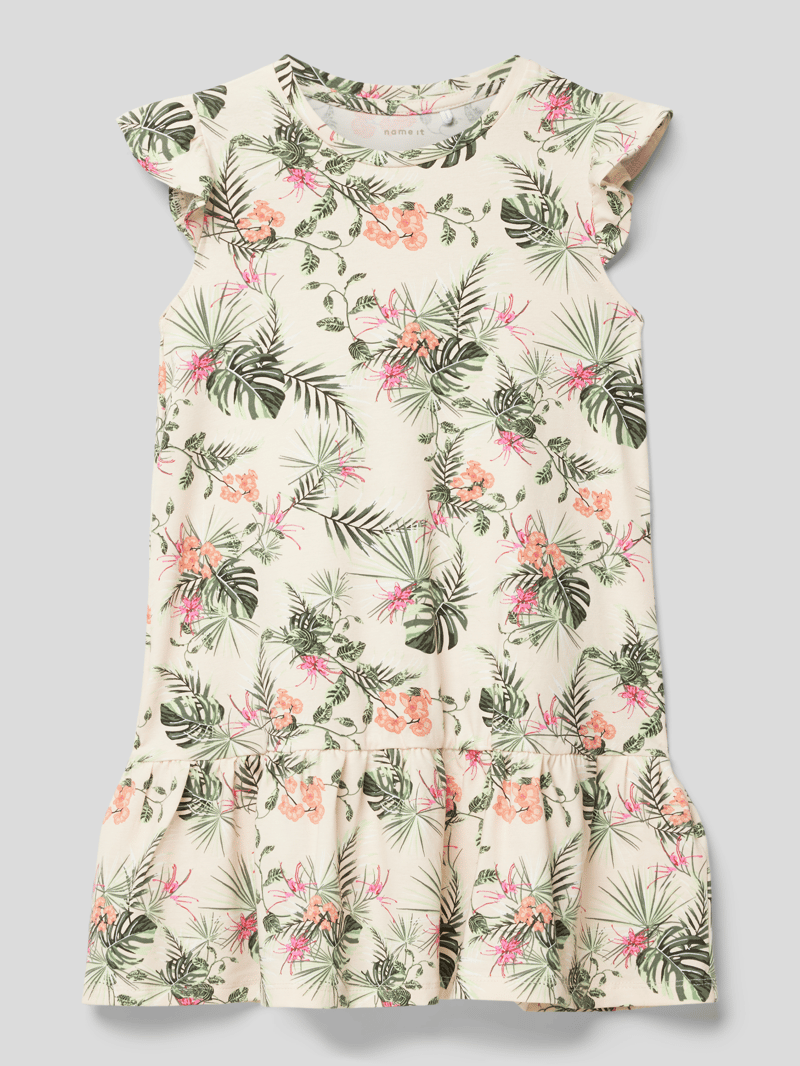 Kleid mit floralem Print Modell 'FLOENCE' in hellrosa