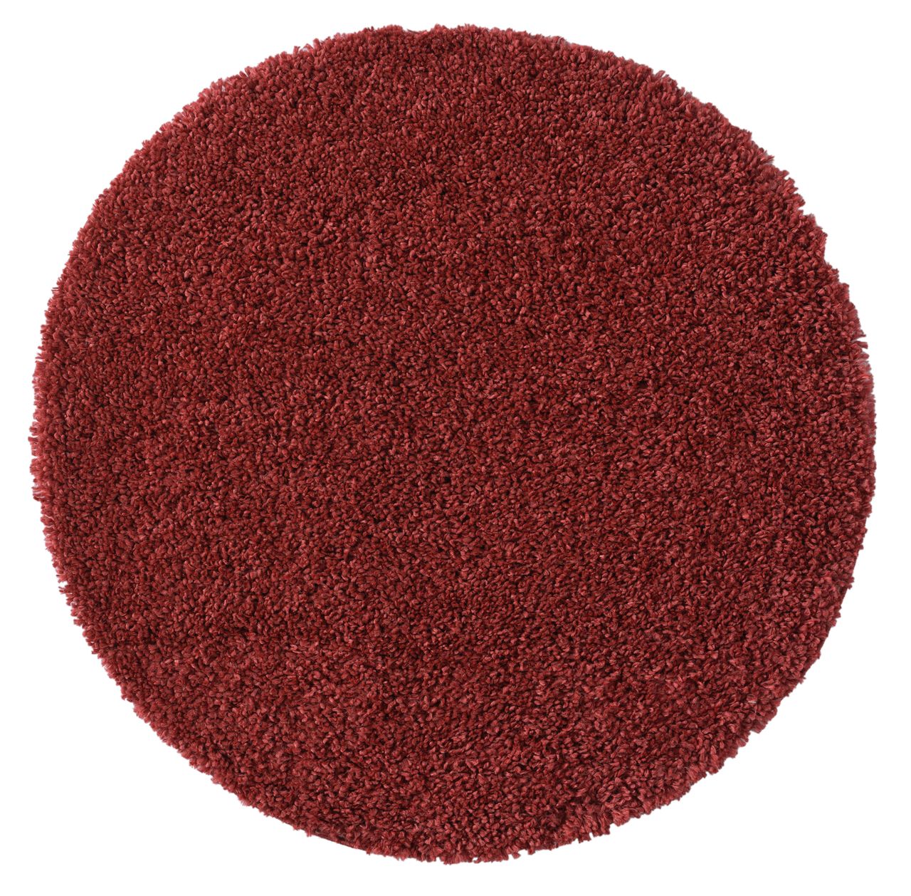 MyFlair Teppich Elodie 100cm x 100cm, Farbe Weinrot, rund, Florhöhe 37mm