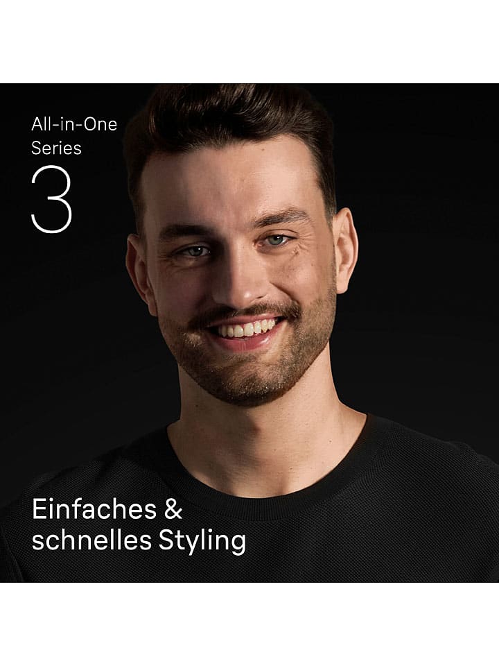 Braun Barttrimmer ''Series 3 All-In-One'' in Schwarz günstig kaufen onesize