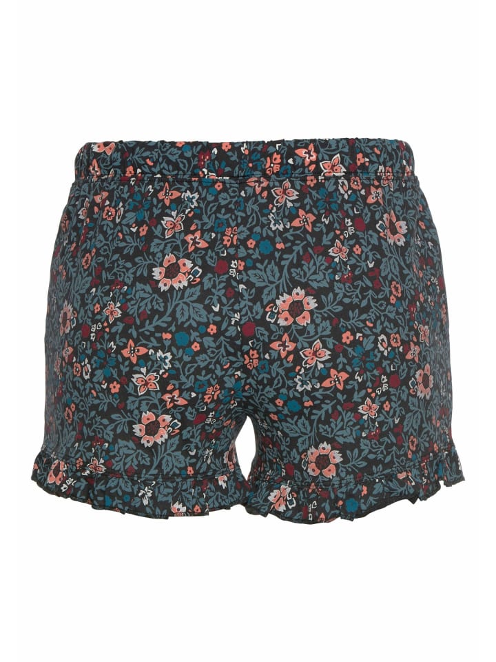 s.Oliver Schlafshorts in petrol-geblümt günstig kaufen 32/34