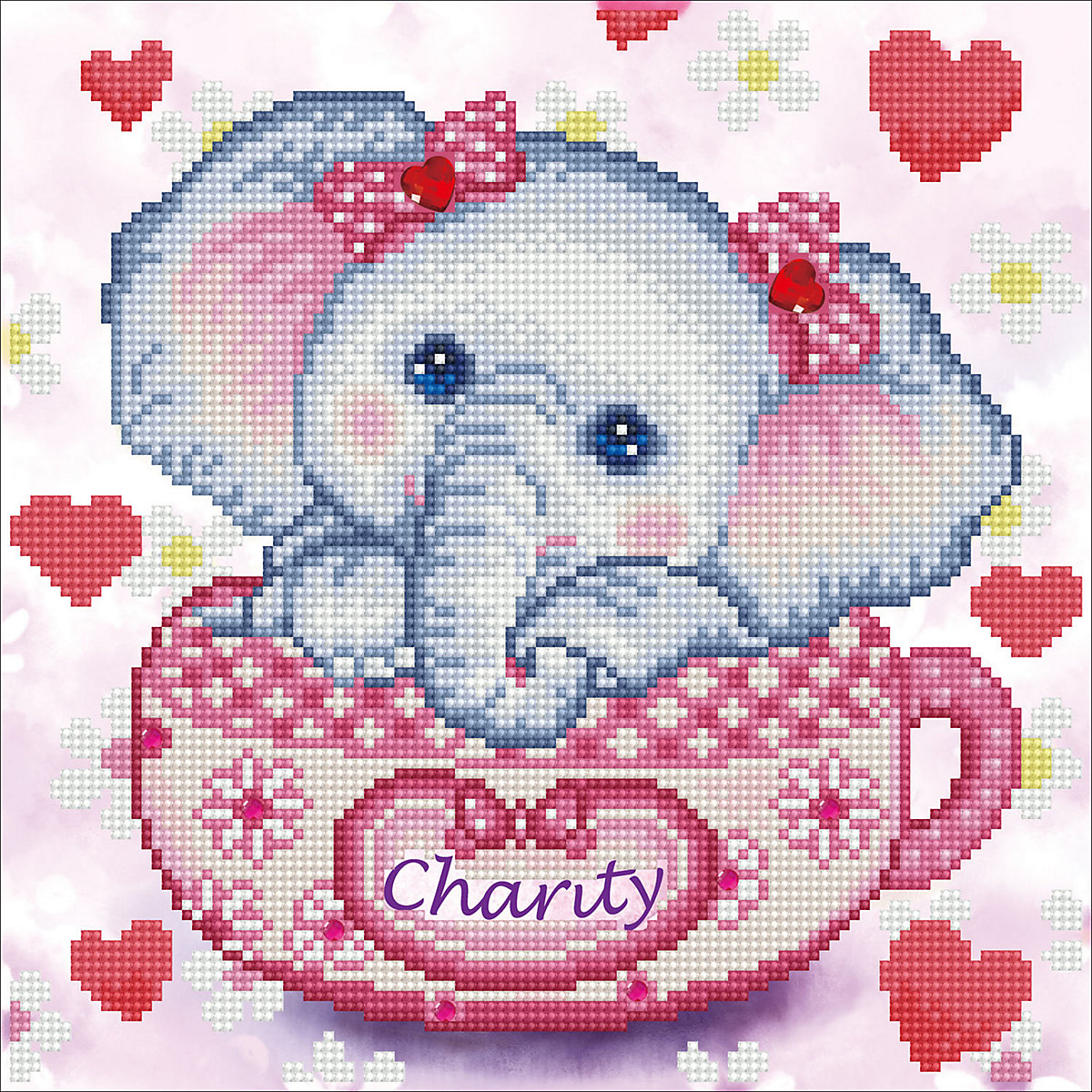 DIAMOND DOTZ® Original Diamond Painting "Charity“ 30 x 30 cm ab 8 Jahren (DD5.073)