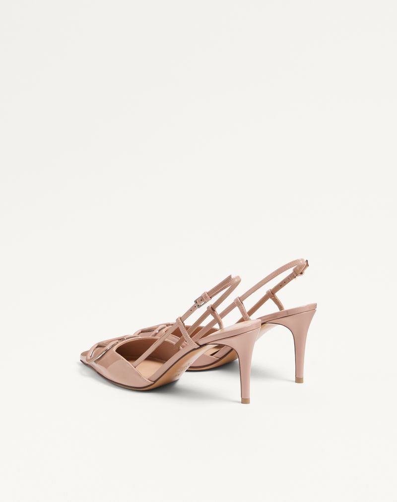 VLogo Signature Patent Slingback Pump 80mm