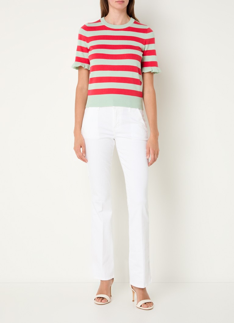 LKBennett Bells fine knit top with stripe print
