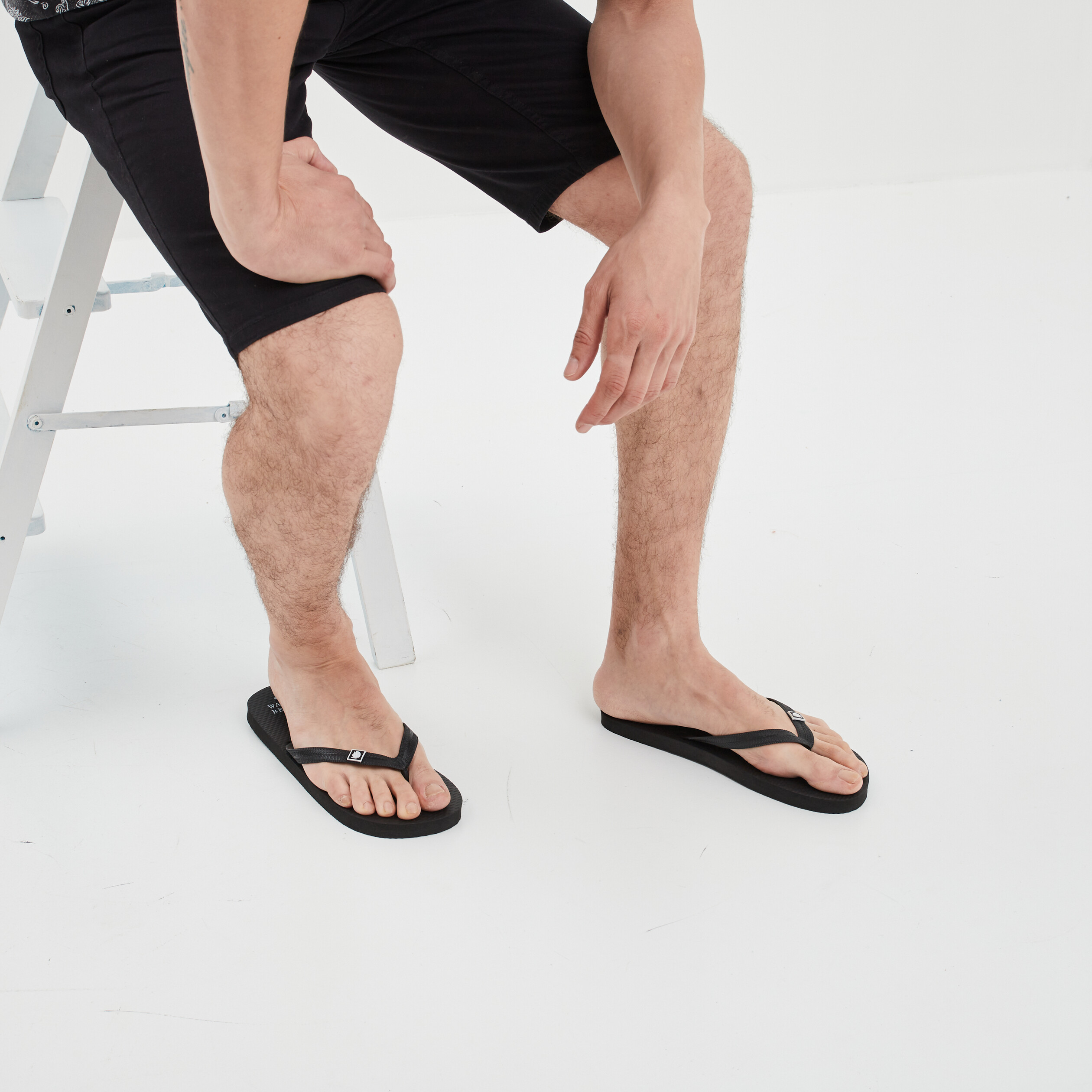 Tongs plage Wamea Beach noir homme | La Halle