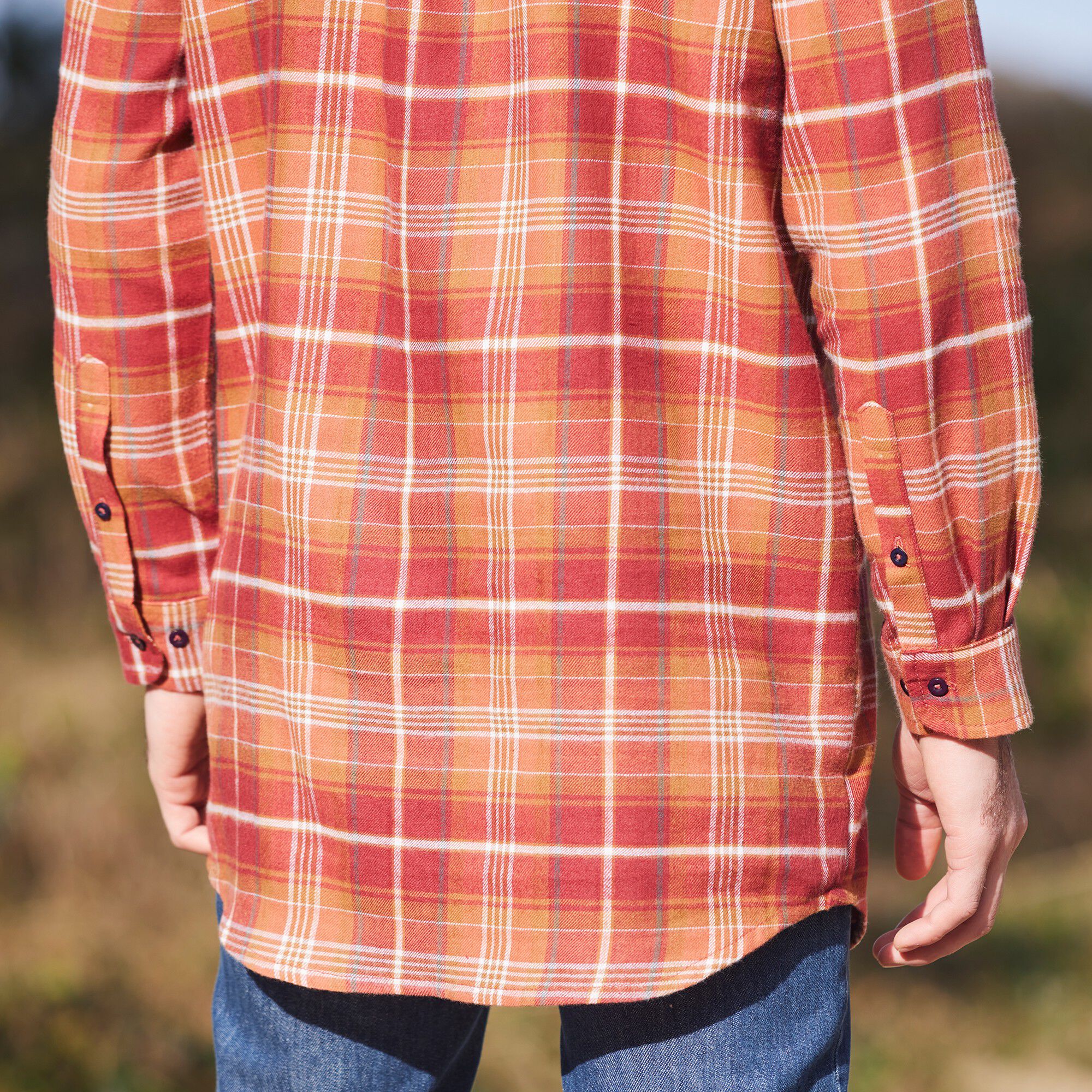 Chemise extra-longue carreaux flanelle