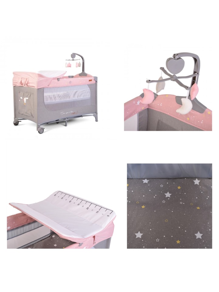 Cangaroo Reisebett Once upon a time in rosa günstig kaufen 60x120 cm