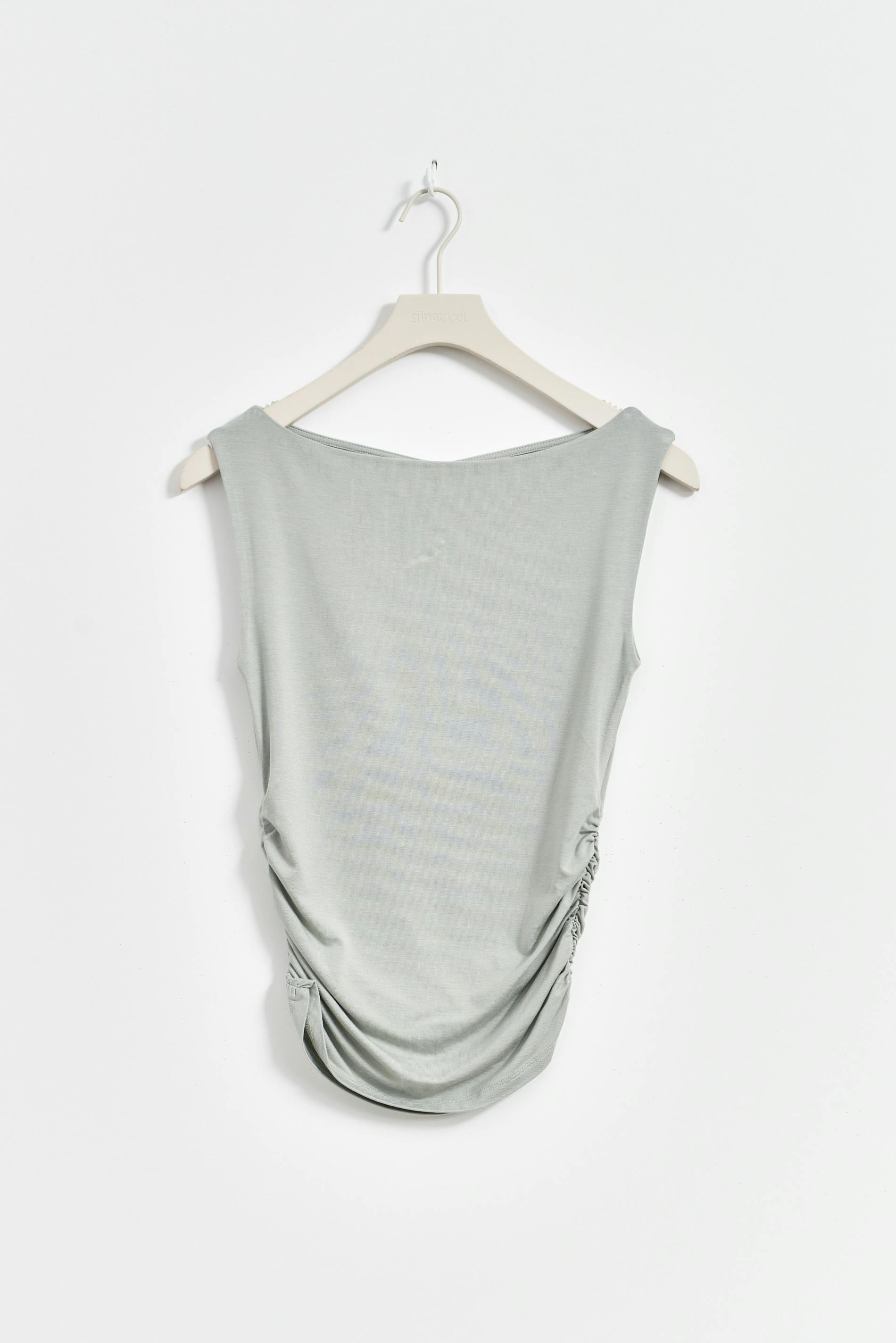 Soft touch boatneck top