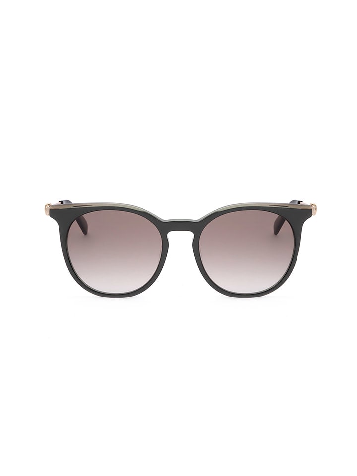 Longchamp Damen-Sonnenbrille in Schwarz-Gold/ Hellbraun günstig kaufen 52
