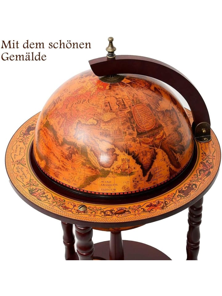 COSTWAY Globus Bar Barwagen in Braun günstig kaufen onesize