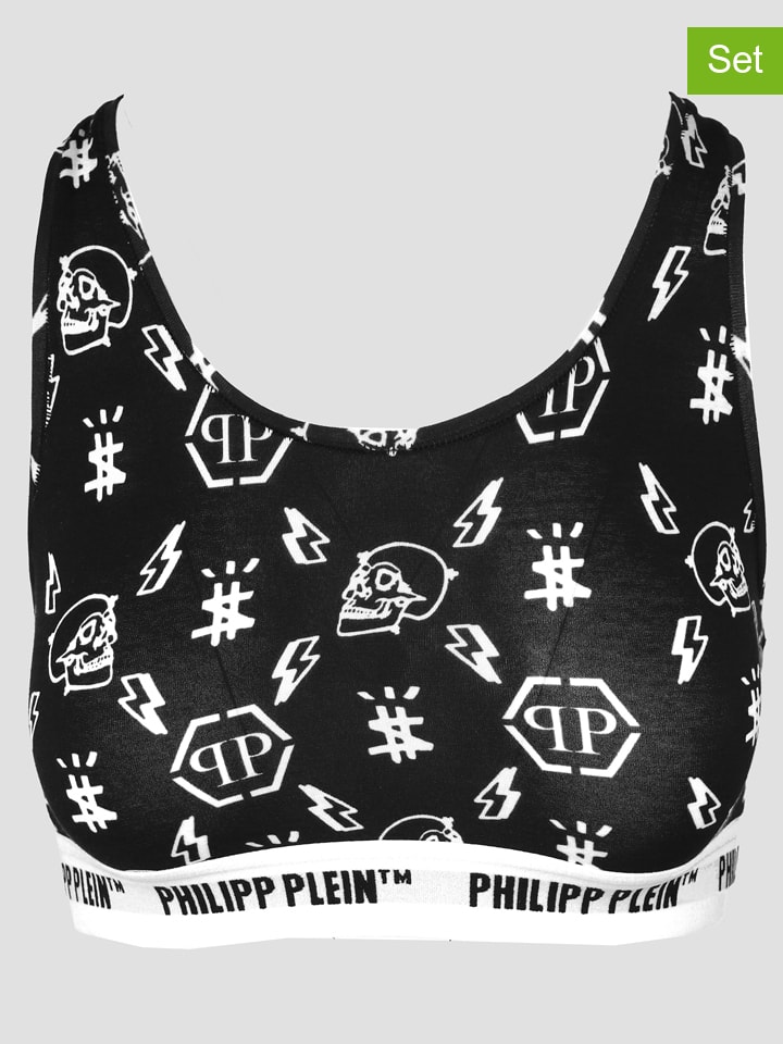 Philipp Plein 2er-Set: Sport-BHs in Schwarz günstig kaufen
