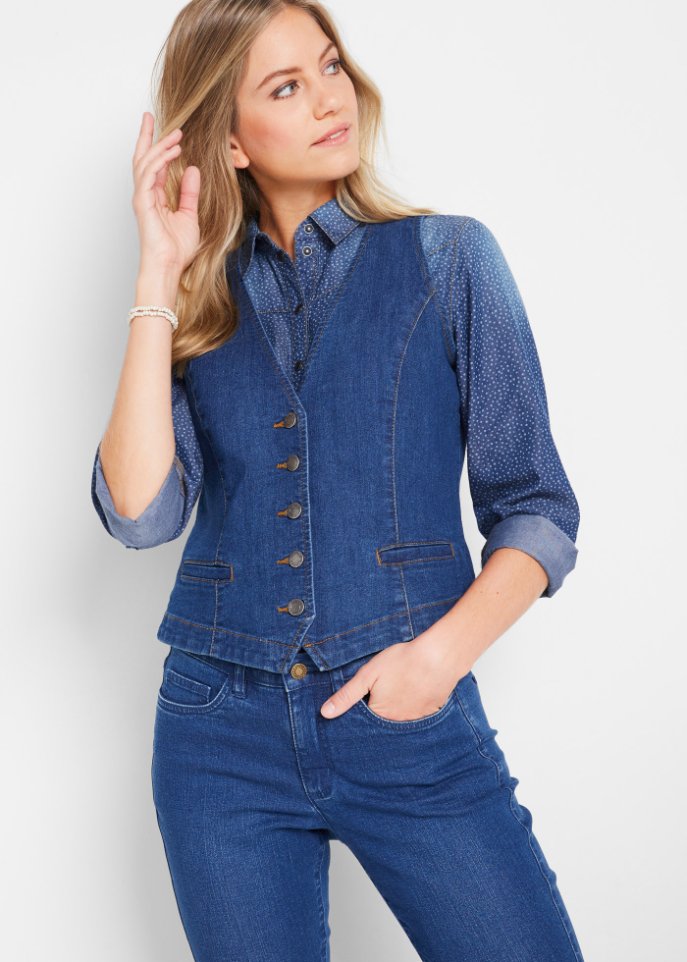 Stretch-Jeansweste