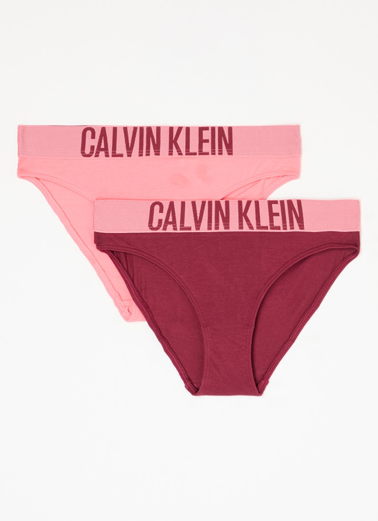 Bielizna Calvin Klein z logo i elastycznym pasem, 2 sztuki w opakowaniu