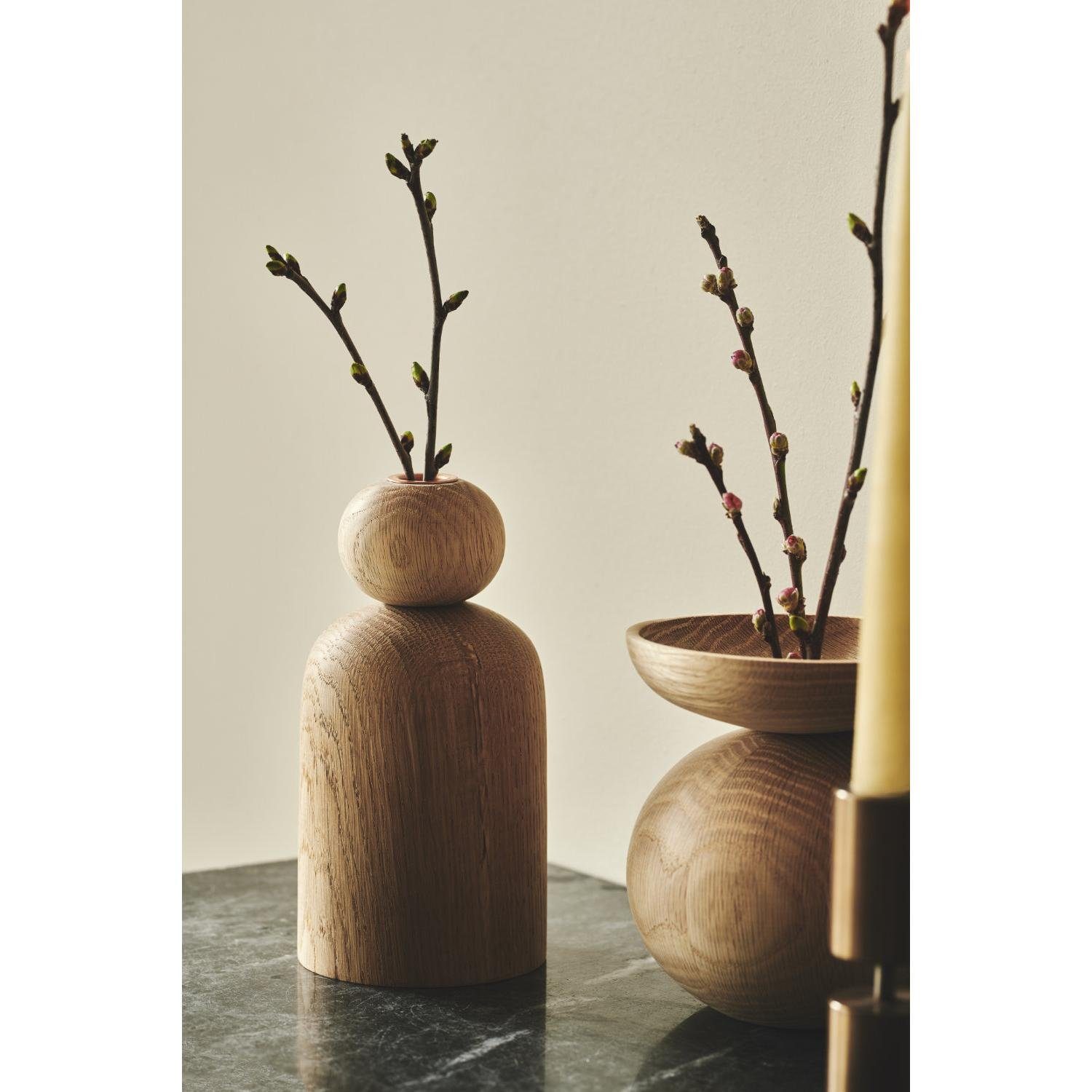 Applicata Dekovase Vase Shape Bwol Eiche natur