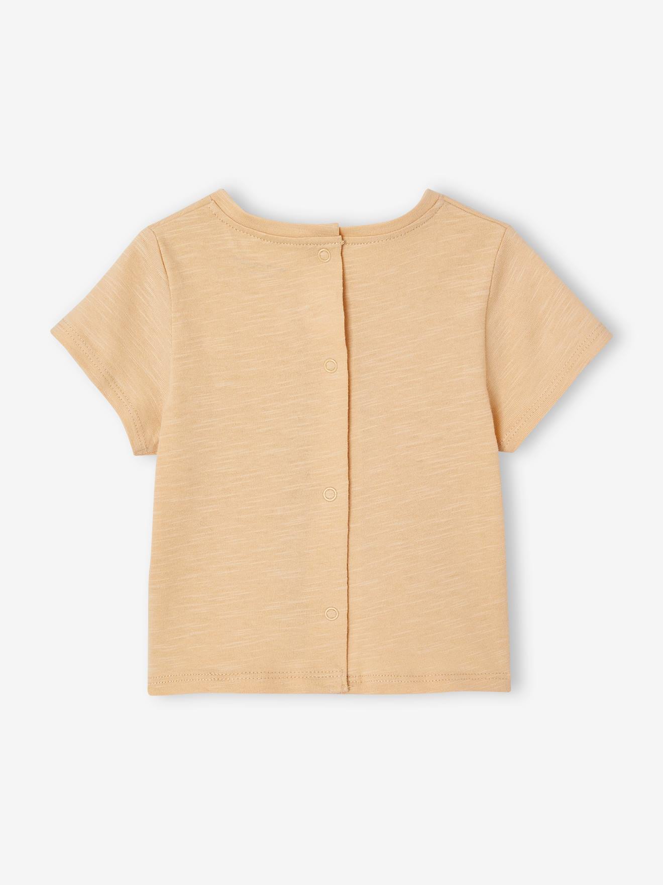 Vertbaudet 2er-Pack Baby T-Shirts aus Bio-Baumwolle - beige