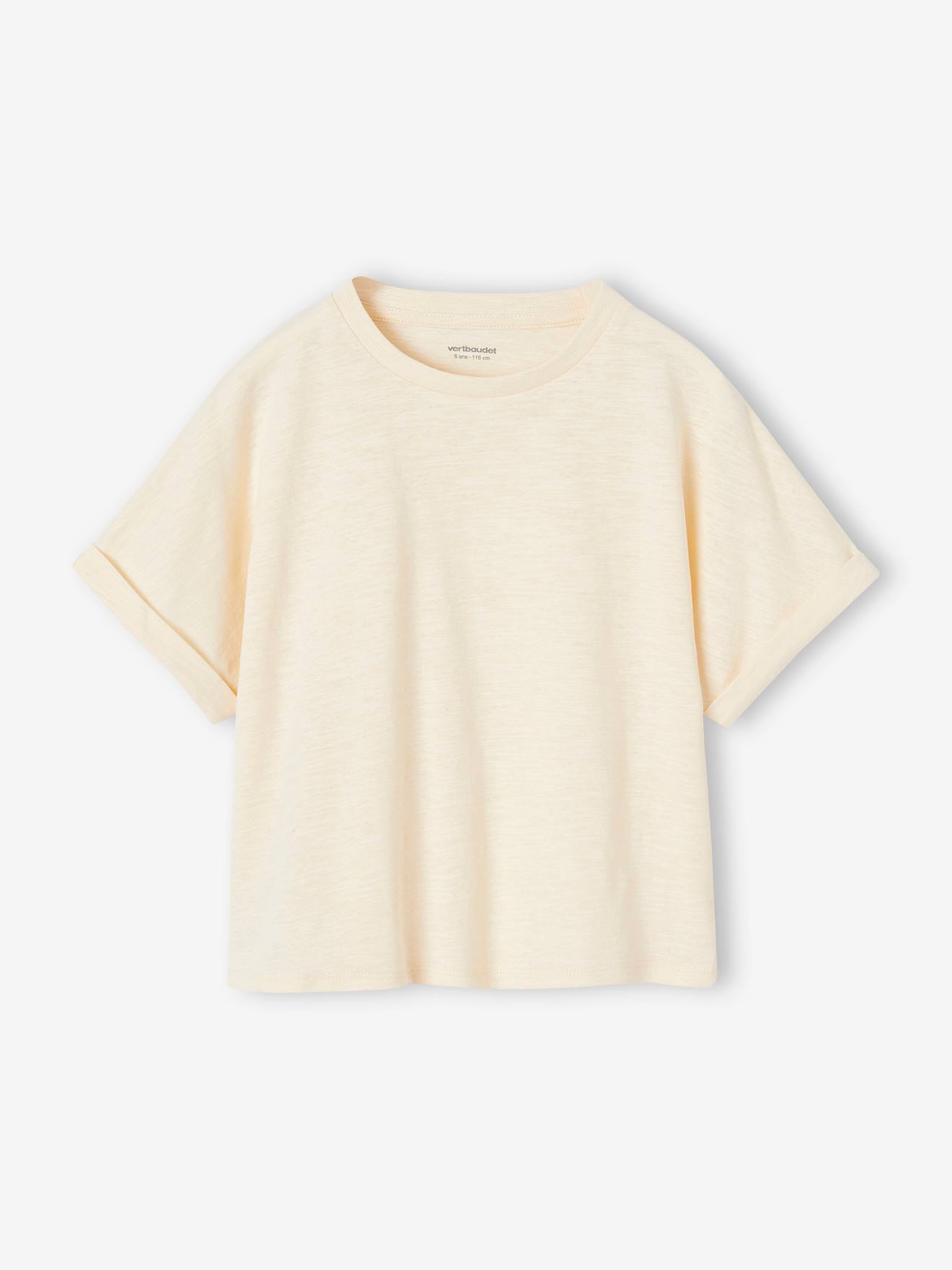 Vertbaudet Mädchen-Set: T-Shirt & Latzhose - karamell