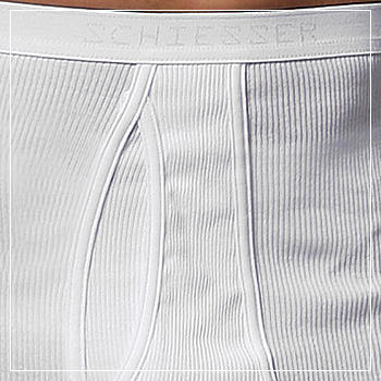 Schiesser, Lange Unterhose, Ägyptische Baumwolle, weiß