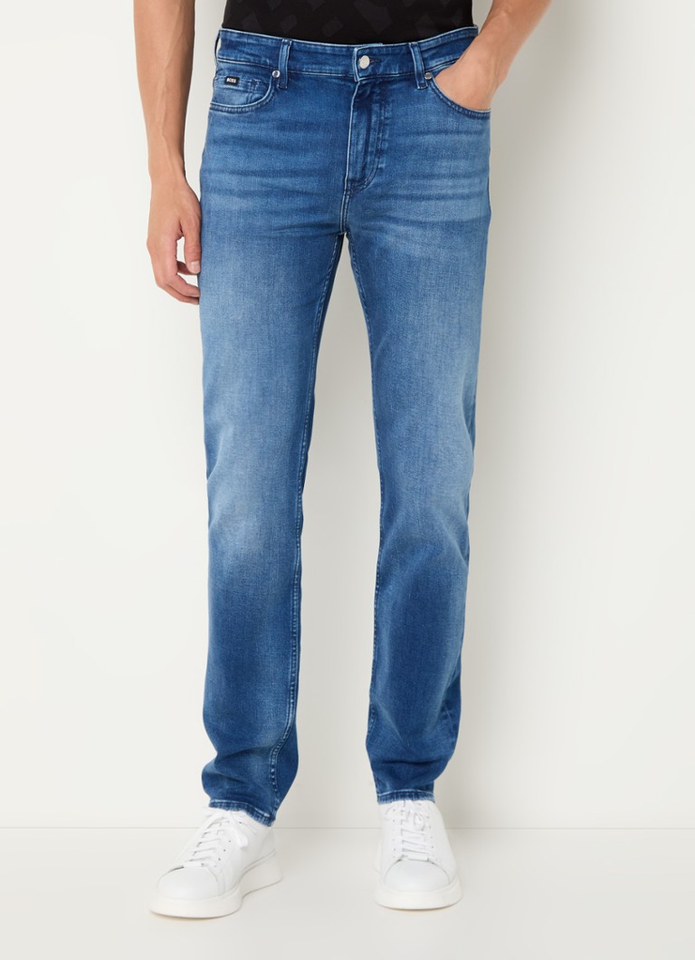 Calça jeans HUGO BOSS Slim fit com lavagem média