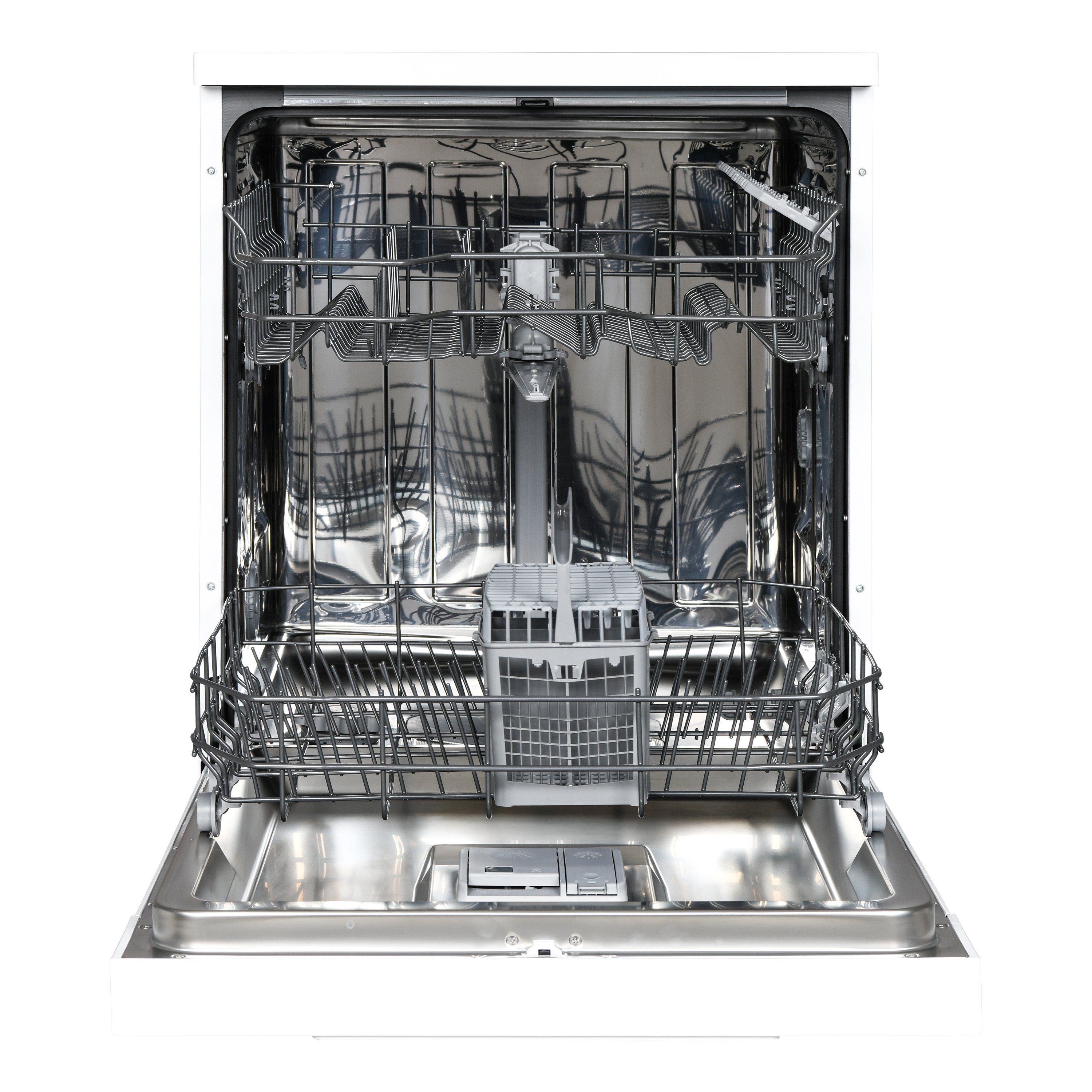 Telefunken Standgeschirrspüler, S6013E1W, 12 l, 13 Maßgedecke, Spülmaschine, Freistehend, 60 cm, 6 Programme, einfache Bedienung