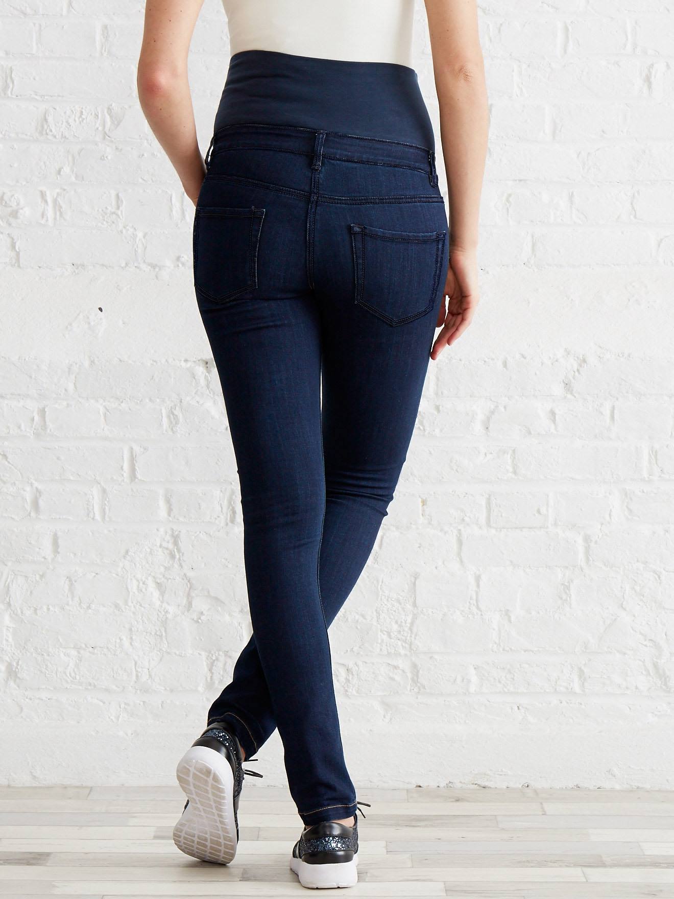 Jean slim stretch de grossesse entrejambe 85 denim black