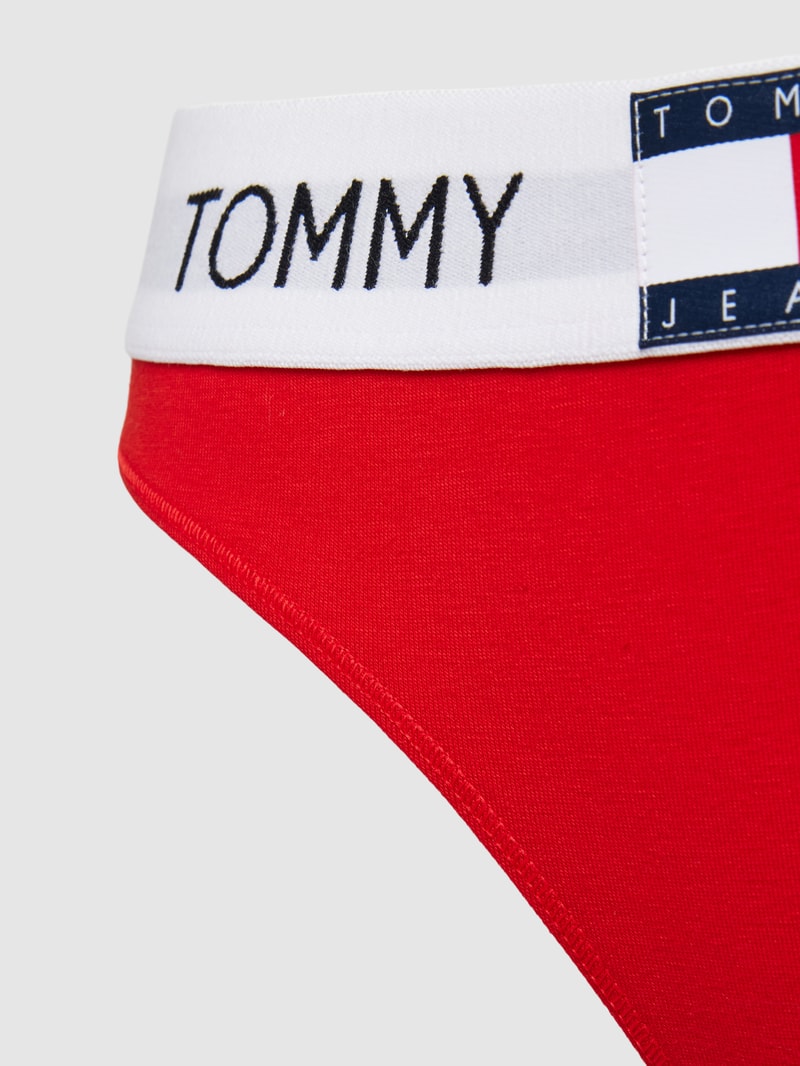 String mit elastischem Logo-Bund Modell 'HERITAGE' in rot