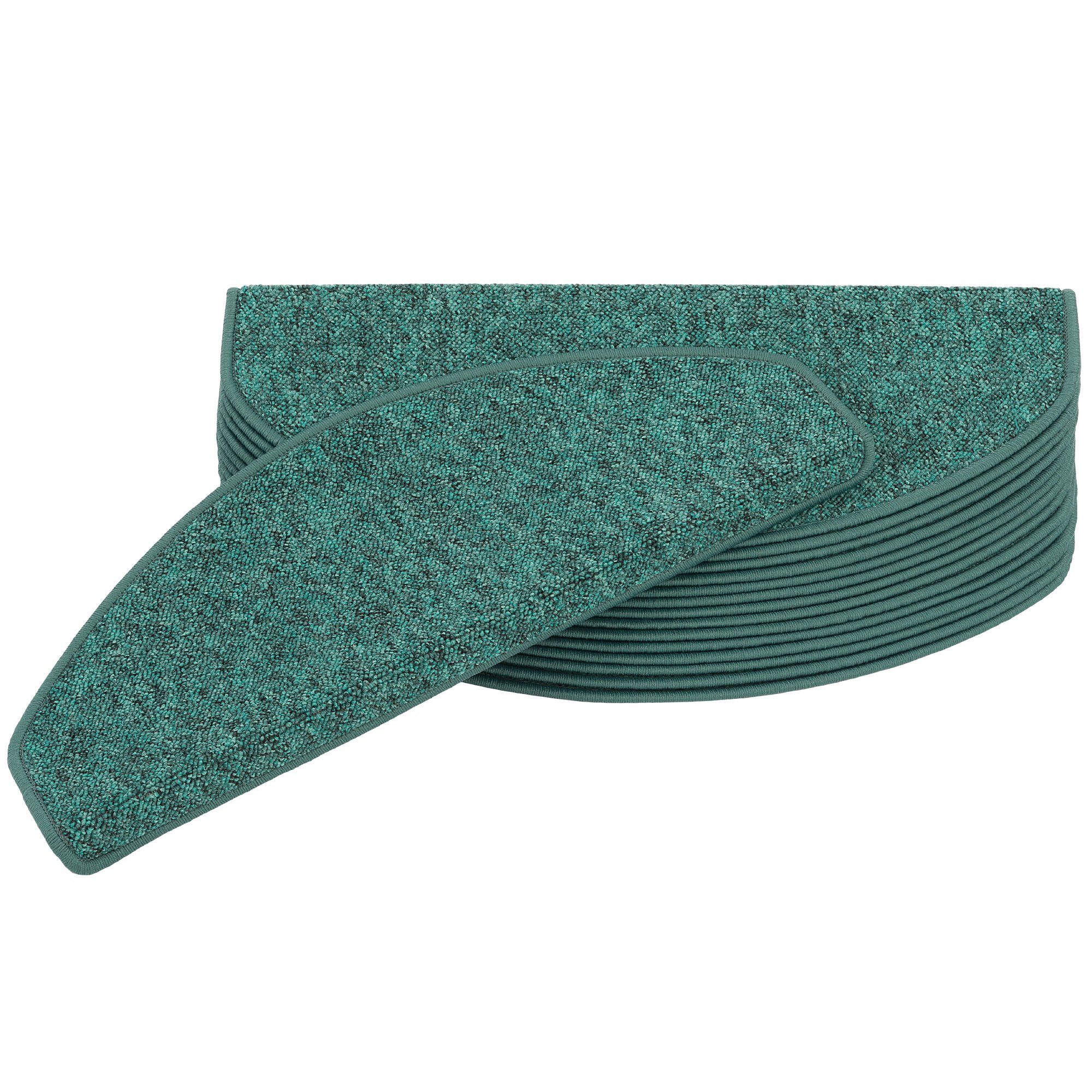 Stufenmatte Trend Schlinge Stufenmatte Strong 15er-Set, Pergamon, Halbrund, Höhe: 5 mm