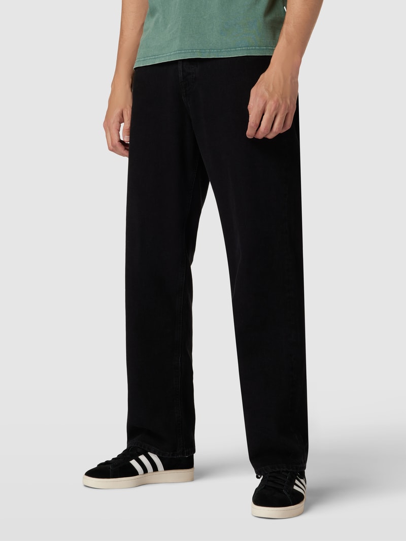 Jeans mit 5-Pocket-Design Modell 'ALEX' in schwarz