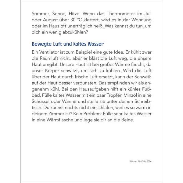 WISSEN FÜR KIDS TAGESABREIßKALENDER 2024 - Kalender