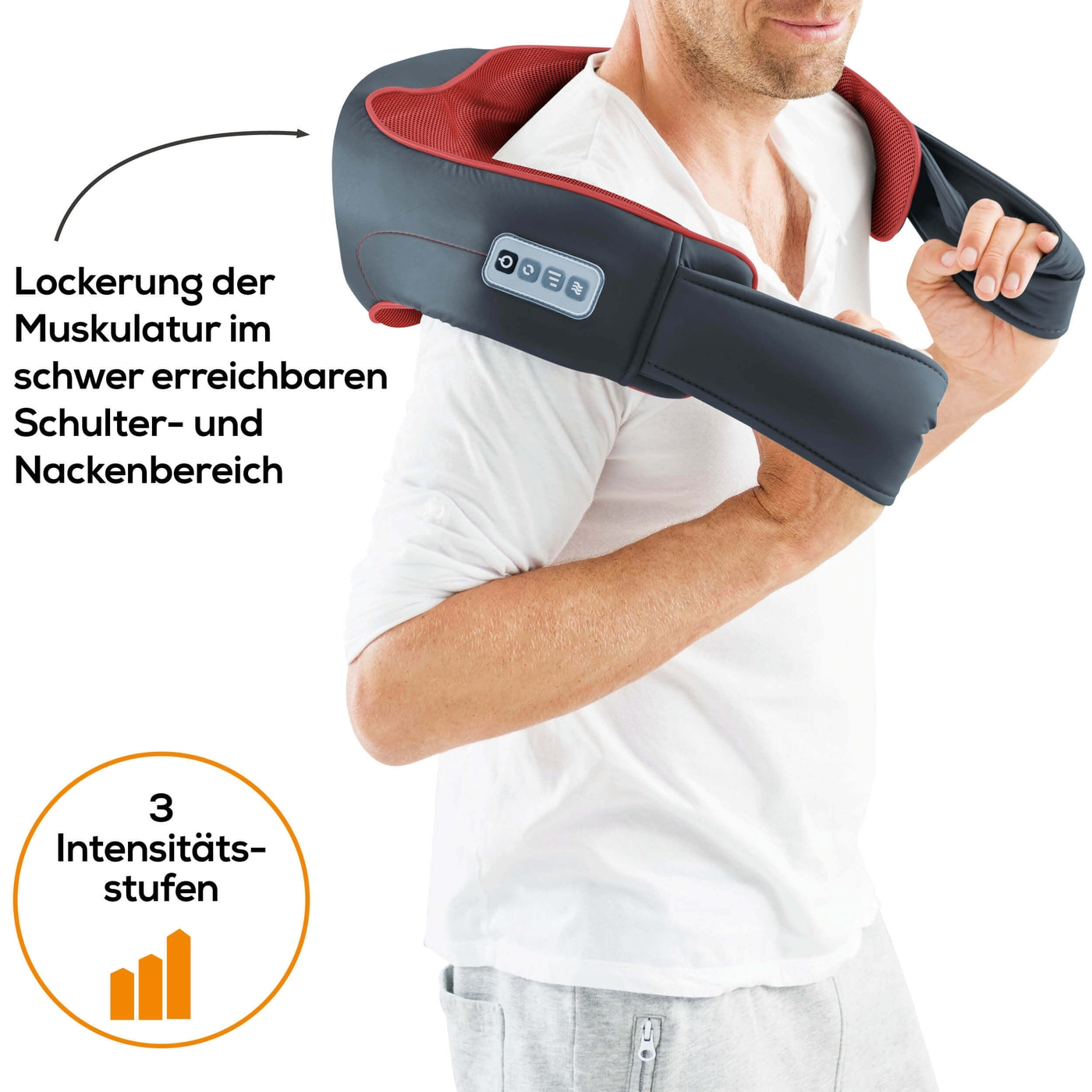 Beurer 3D Shiatsu-Massagegerät MG 151-Vielseitig einsetzbares Massagerät mit 3D Massageköpfen für ein reales Massageerlebnis