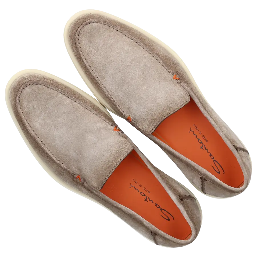 Santoni - Loafer MGDT17 Veloursleder - beige