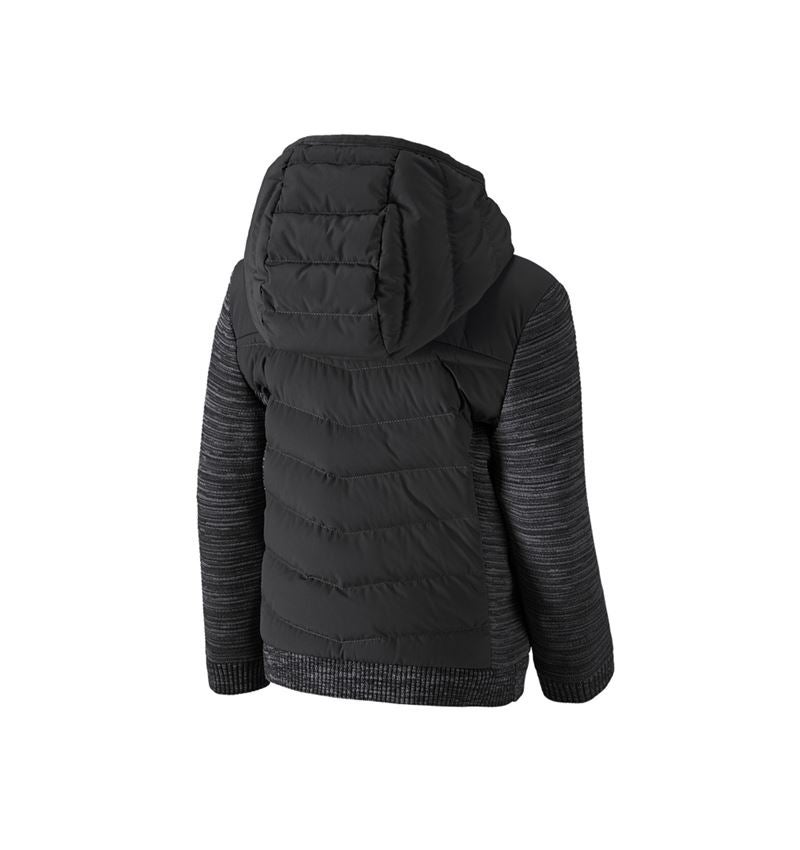 Hybrid Kapuzenstrickjacke e.s.motion ten,Kinder