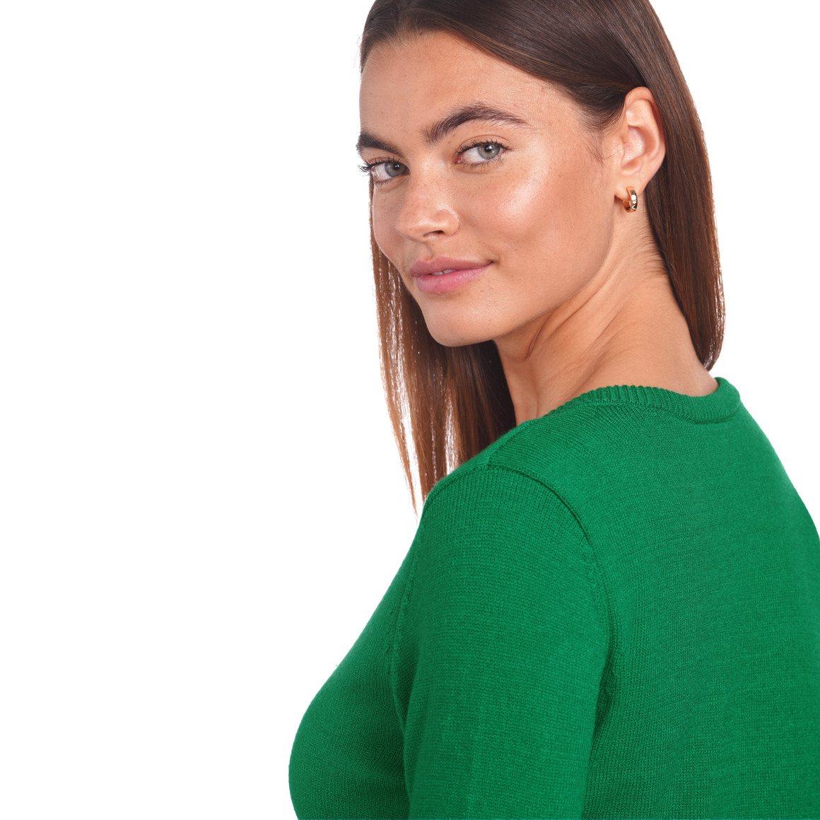 Damen Feinstrickpullover mit V-Ausschnitt