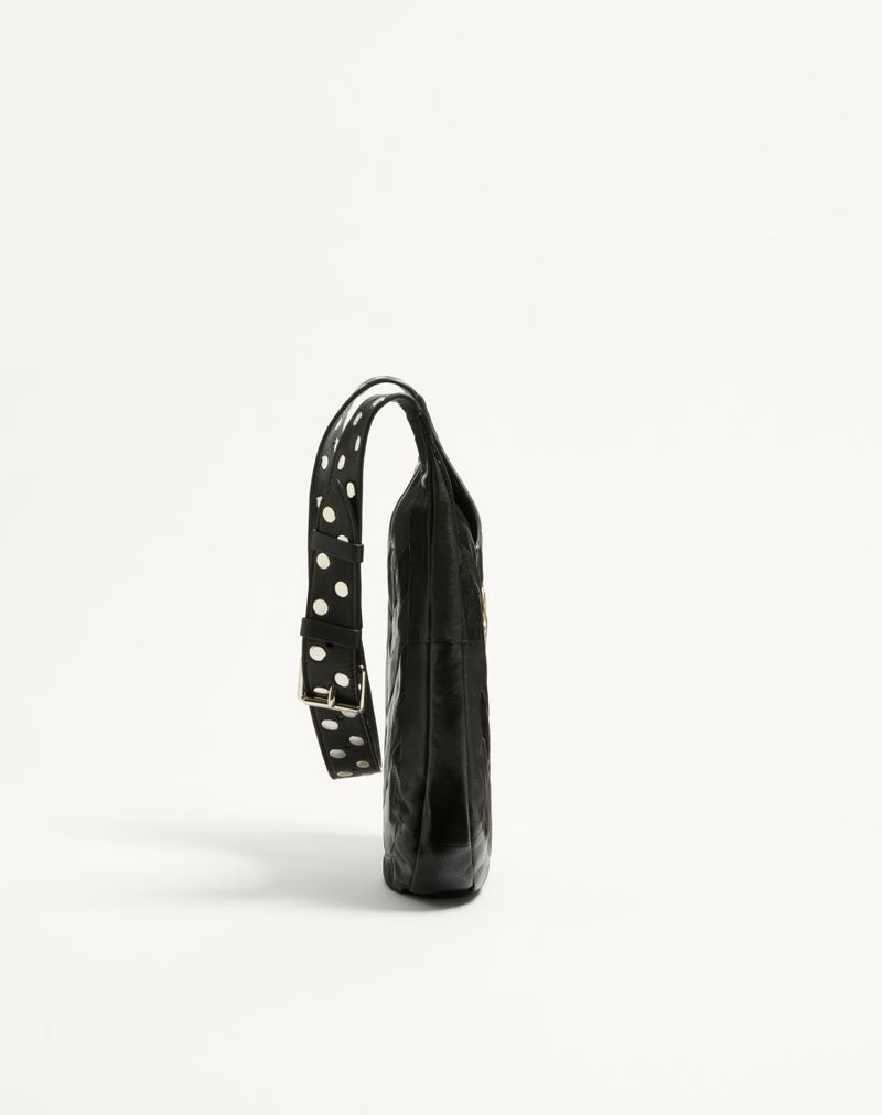 Valentino Garavani Hobo Lille Hobo Taske i Nappa med Chevron Motiv