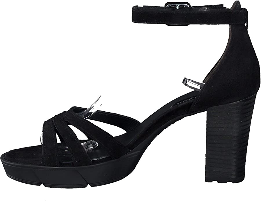 PAUL GREEN Klassische Sandalen schwarz Sandalette mit Fesselriemen